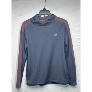 New Balance Boys' Hooded Pullover, Grey/ Red‎  Large 14/16